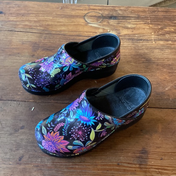Dansko Floral Print Clogs - Picture 3 of 5